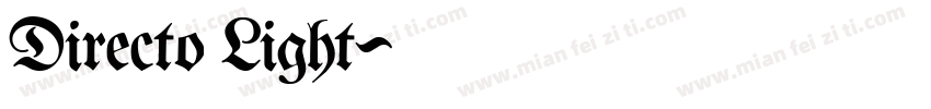 Directo Light字体转换